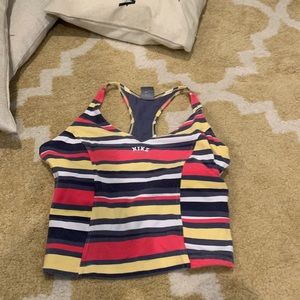 Nike work out shirt with built in bra